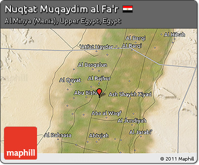 Satellite 3D Map of Nuqţat Muqaydim Al Fa'r