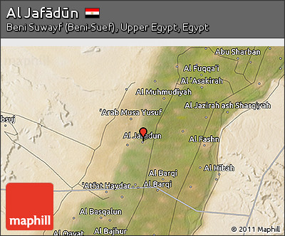 Satellite 3D Map of Al Jafādūn