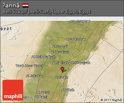 Satellite 3D Map of Ḩannā