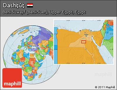 Political Location Map of Dashţūţ