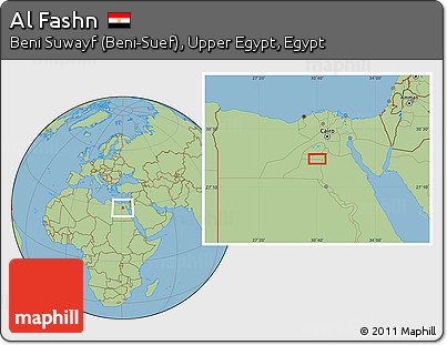 Savanna Style Location Map of Al Fashn