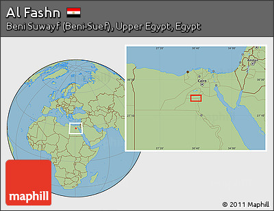 Savanna Style Location Map of Al Fashn