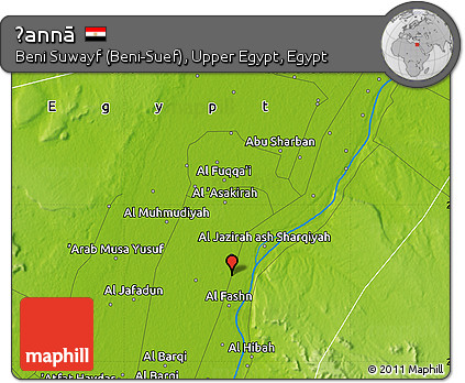Physical Map of Ḩannā
