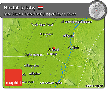 Physical Map of Nazlat Iqfahş