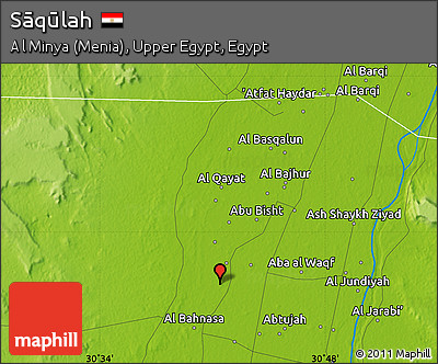 Physical Map of Sāqūlah