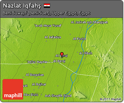 Physical Map of Nazlat Iqfahş
