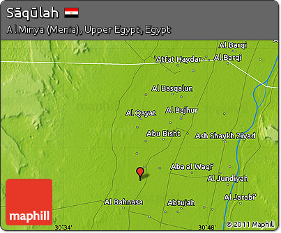 Physical Map of Sāqūlah