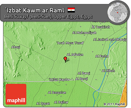 Political Map of `Izbat Kawm Ar Raml