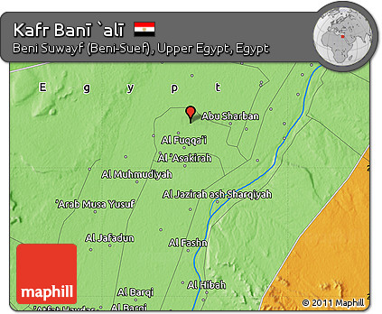 Political Map of Kafr Banī `alī