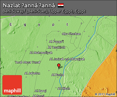 Political Map of Nazlat Ḩannā Ḩannā