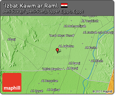 Political Map of `Izbat Kawm Ar Raml