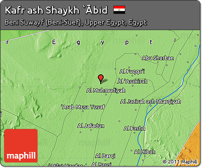 Political Map of Kafr Ash Shaykh `Ābid