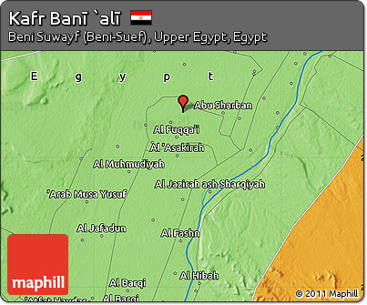 Political Map of Kafr Banī `alī