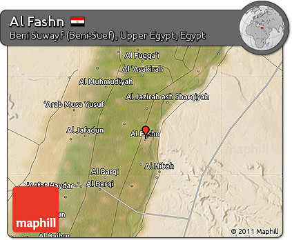 Satellite Map of Al Fashn
