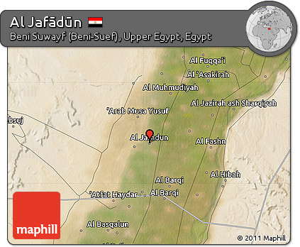 Satellite Map of Al Jafādūn