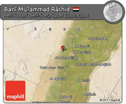 Satellite Map of Banī Muḩammad Rāshid