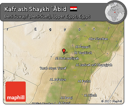 Satellite Map of Kafr Ash Shaykh `Ābid