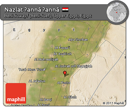 Satellite Map of Nazlat Ḩannā Ḩannā
