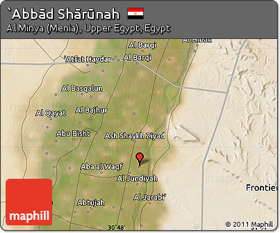 Satellite Map of `Abbād Shārūnah