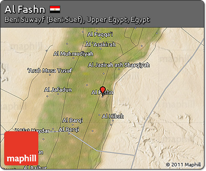 Satellite Map of Al Fashn