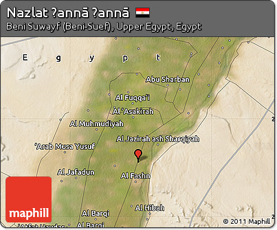 Satellite Map of Nazlat Ḩannā Ḩannā