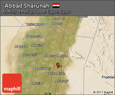 Satellite Map of `Abbād Shārūnah