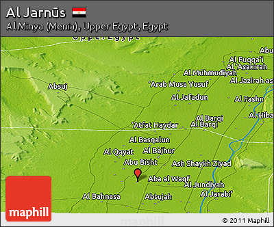 Physical Panoramic Map of Al Jarnūs