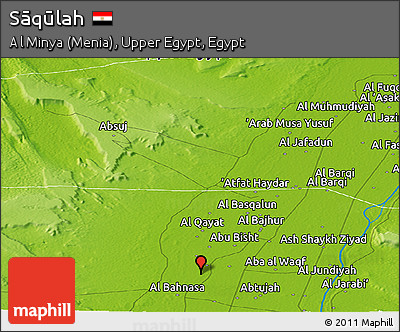 Physical Panoramic Map of Sāqūlah