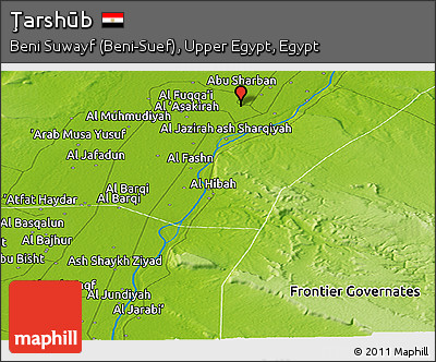 Physical Panoramic Map of Ţarshūb