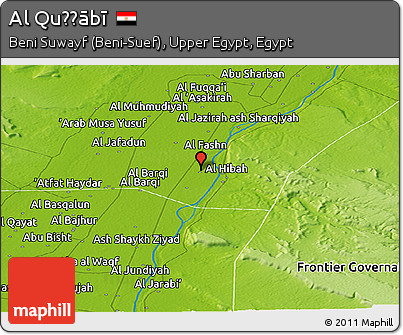 Physical Panoramic Map of Al Quḑḑābī