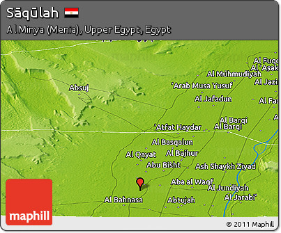Physical Panoramic Map of Sāqūlah