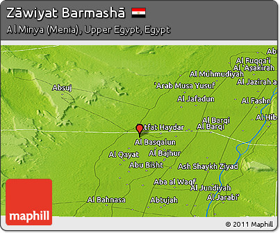 Physical Panoramic Map of Zāwiyat Barmashā