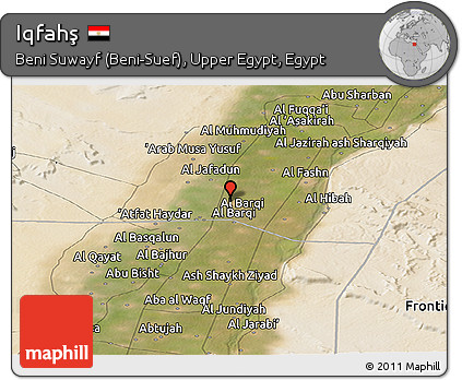 Satellite Panoramic Map of Iqfahş
