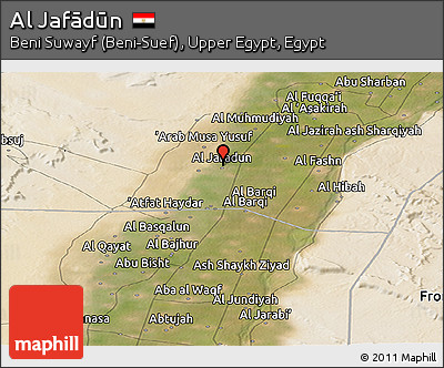 Satellite Panoramic Map of Al Jafādūn