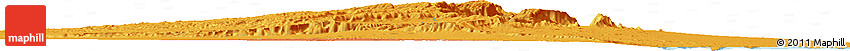 Political Horizon Map of the Area around 28° 47' 8" N, 32° 22' 30" E