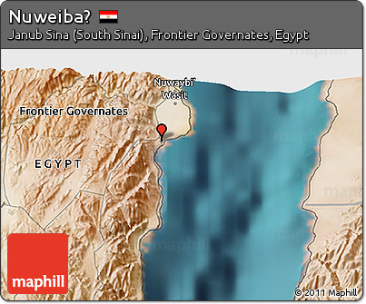 Satellite 3D Map of Nuweiba‛