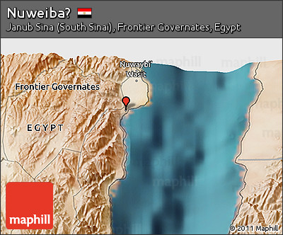 Satellite 3D Map of Nuweiba‛