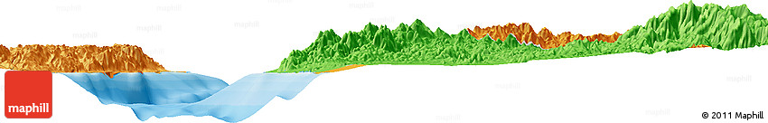 Political Horizon Map of the Area around 28° 47' 8" N, 34° 55' 29" E