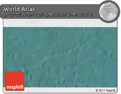 Satellite 3D Map of the Area around 28° 47' 8" N, 49° 22' 30" E