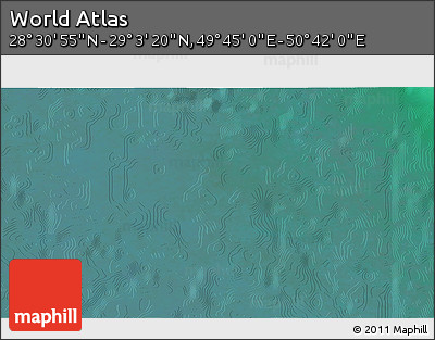 Satellite 3D Map of the Area around 28° 47' 8" N, 50° 13' 30" E