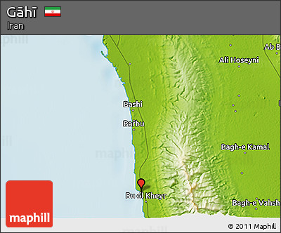 Physical 3D Map of Gāhī