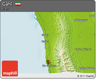 Physical 3D Map of Gāhī