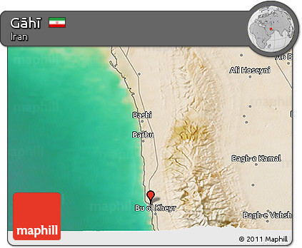 Satellite 3D Map of Gāhī