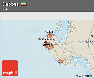Shaded Relief 3D Map of Dabbas