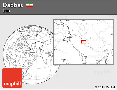 Blank Location Map of Dabbas