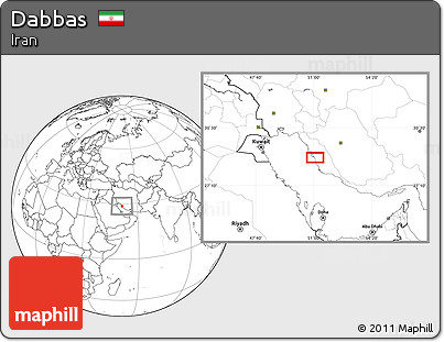 Blank Location Map of Dabbas