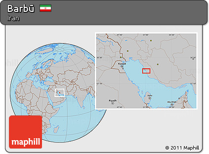 Gray Location Map of Barbū