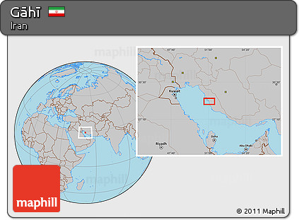 Gray Location Map of Gāhī