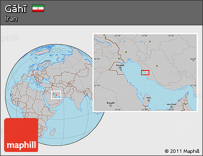 Gray Location Map of Gāhī