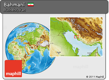 Physical Location Map of Bahmanī